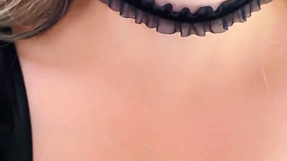 PAWG Maid in Black Lingerie Rides a Dildo Instead of Cleaning Your Room.