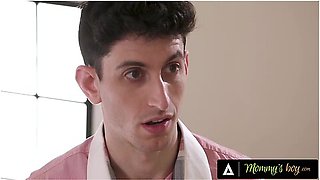 Stepmommys Boy - Horny Stud Falls For Stepmom-in-law Seductive Trap With Raw Standing Sex With Lolly Dames