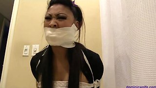 Tied Up And Gagged In Toilet