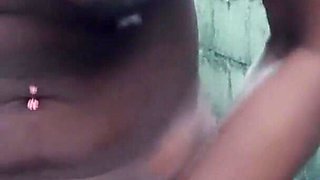 Nude Rubbing Fingering My Hairy Pussy Outdoors Moaning Squirting Orgasms