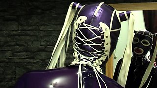 Extreme fetish latex play