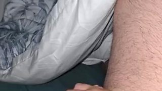 Step mom make step son dick hard by handjob him in bed