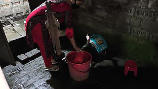 My Aunty Was Sitting in the Bathroom and I Hugged Her and Started Fucking Her in the Ass