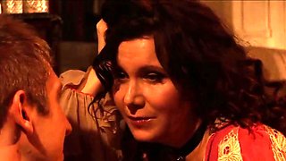 Gorgeous brunette babe fucked hardcore in the bathroom