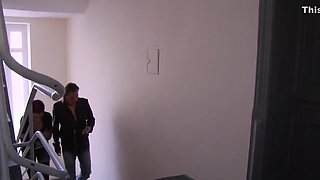 Innocent Teen 18+ Tastes The Old Cock For The First Time - Big George