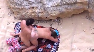 Busty Cougar Fucked By Stranger At Public Beach