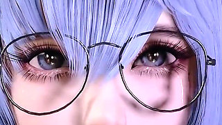 Beauty Lustful Young Girl - 3D Animation