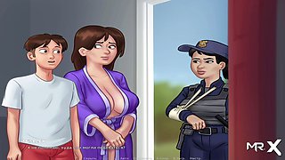 Animated manga scene featuring a focus on the backside