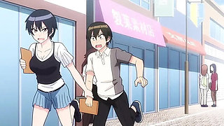 Uncensored Harem College Threesome with Hot Anime Girls