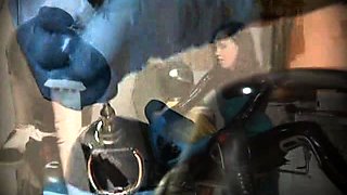 Femdom fetish mistresses fuck bdsm loser with strapon