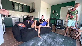 Insatiable Russian Slut Takes Double Penetration Hard - Gangbang Creampie