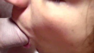 Latina's POV Tease and Blowjob Ends in Tongue Cream Pie
