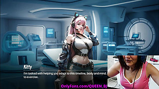 Part 1 - Family Therapy. Stupid Step Brother Cums On Step Sister In Live Stream While Playing Hentai Game