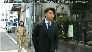 Bottomless Japanese nurse sixtynine blowjob in public