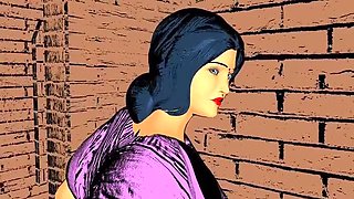 Indian Housewife Brutal Anal Sex with 3D AI Girl - Hot Hotel Face Fuck & Gaping Cumshot