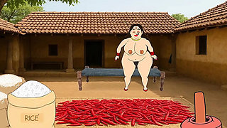 Vimla's Big Ass Mom Part 2: Masturbating with Brinjal in Pussy - Indian Desi Aunty