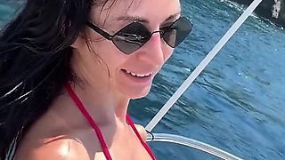 My Naughty Yacht Ride with Ass and Tits Teasing
