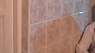 GILF pussy fucking in the toilet