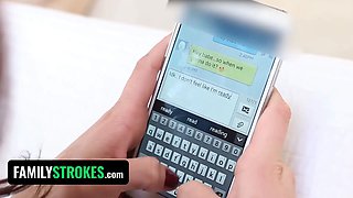 Familystrokes - virgin beauty gets her tight butthole drilled deep for the very first time