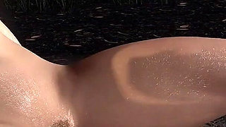 Brunette Girl Riding Dick in the Forest