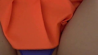 Girls-only Apartment in Japan, Big Tits Spill Out, Micro-mini Skirt, G-string Wedgie, Sexy Fitness with a Chubby Girl