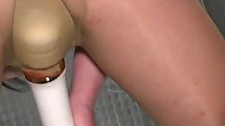 Pee in Pantyhose During Masturbate