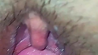 My New Girlfriend's Pussy Filled up with Cum