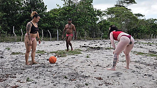 Playing the Ball on The Field with My Neighbor We Lost the Kitchen