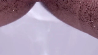 Morning Yellow Pissing Compilation in Toilet! Hairy Unshaven Pussy! Female POV!