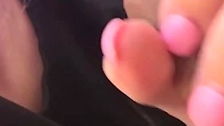 Extreme Close up: the Most Sensitive Blow Job with Young 18 Years Old Girl and Foot Job as a Bonus