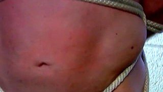Jaw-dropping Derek Anguish enjoys the sheer pleasure from being frontismbed by his master