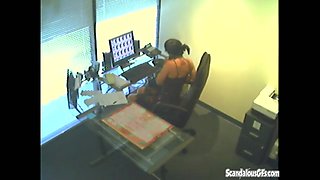 Hot Secretary Masturbating during office hour