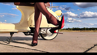 Smoking Nylon Feet JOI