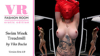 Vika's Treadmill Swim Week Show. Part 2