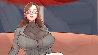 Sylvia wonders if her manager likes her in this animated adventure by Misskitty2k