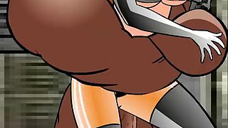 Cartoon herione defeat