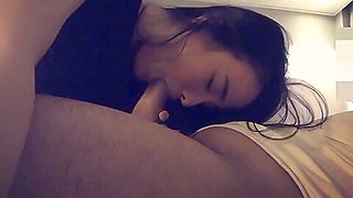 japanese student 18+ sucks some cock in hotel