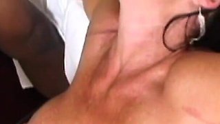 Big titted brunette gets fucked BBC