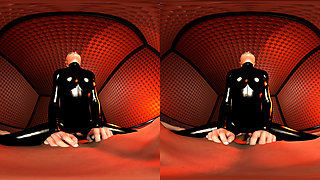 Mistress in Black Latex - POV Cowgirl