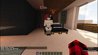 The goth girl can't control herself and fucks me sensually / Minecraft Jenny Mod