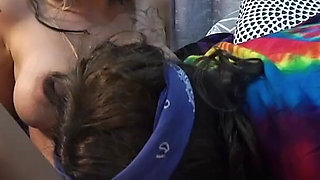 Hairy blonde gets her both holes drilled by BBC