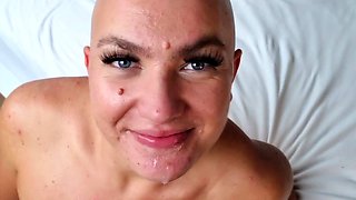German curvy newbie amateur teen home fuck with cum swallow