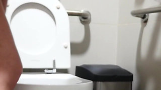 Real Amateur Couple Fucking in an Airport Bathroom