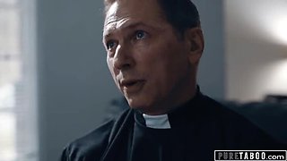 Nervous Teen Gives Up Anal Virginity To Priest - Gia Derza Takes Big Dick Deep