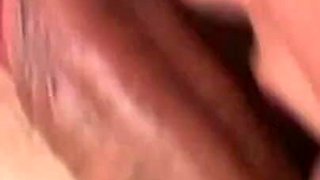 Hot brunette gets fucked by two cocks