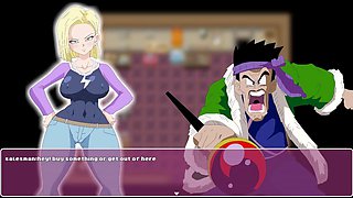 Android 18's wild adventure for a nut in Dragon Ball Part 1 - barely legal fun