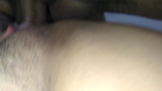 getting hard fucked in doggy style by a friend that gaves me 2 huge creampies and my cuckold was filming