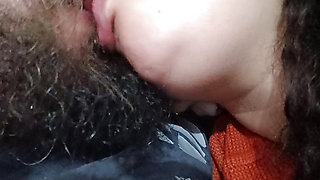 DELICIOUS SEXY KISS WITH HER BIG NAUGHTY MOUTH GETTING HORNY