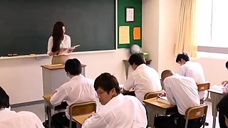 Large-bosomed Female Teacher gets fuck from students
