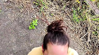 Sex in a Busy Park Trying Not to get Caught